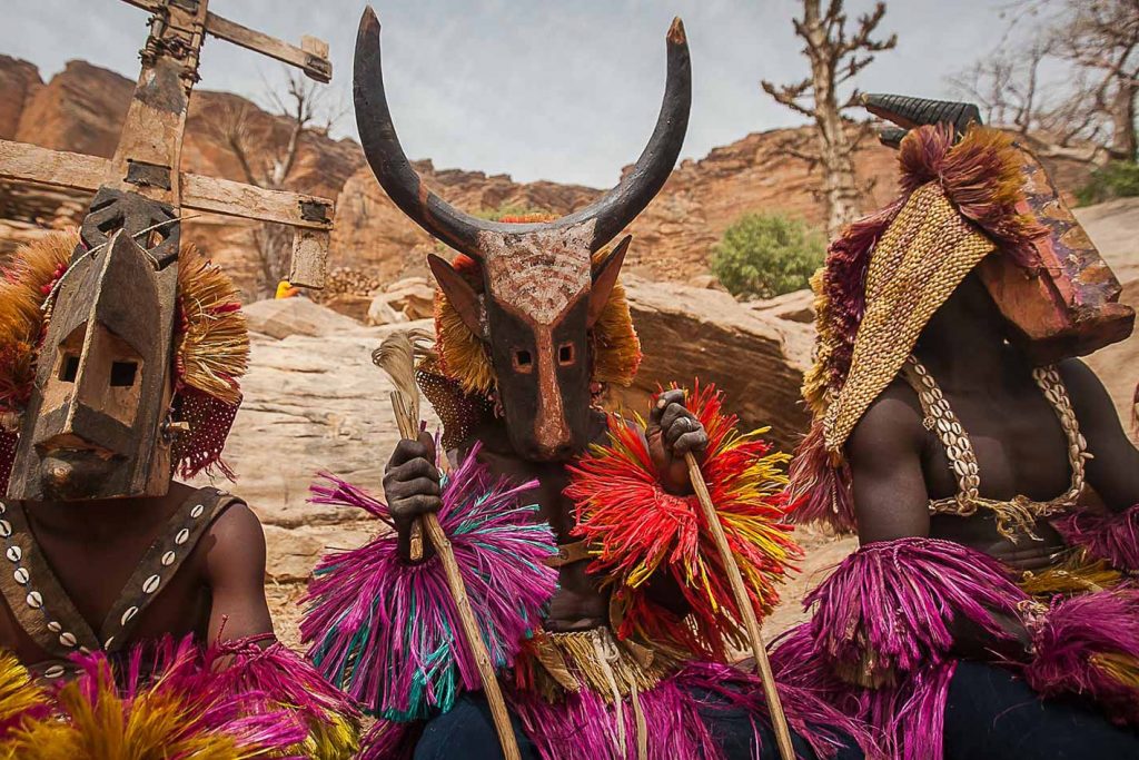 Optional: For the clients who like to see the Dogon masked dance will stay one more night