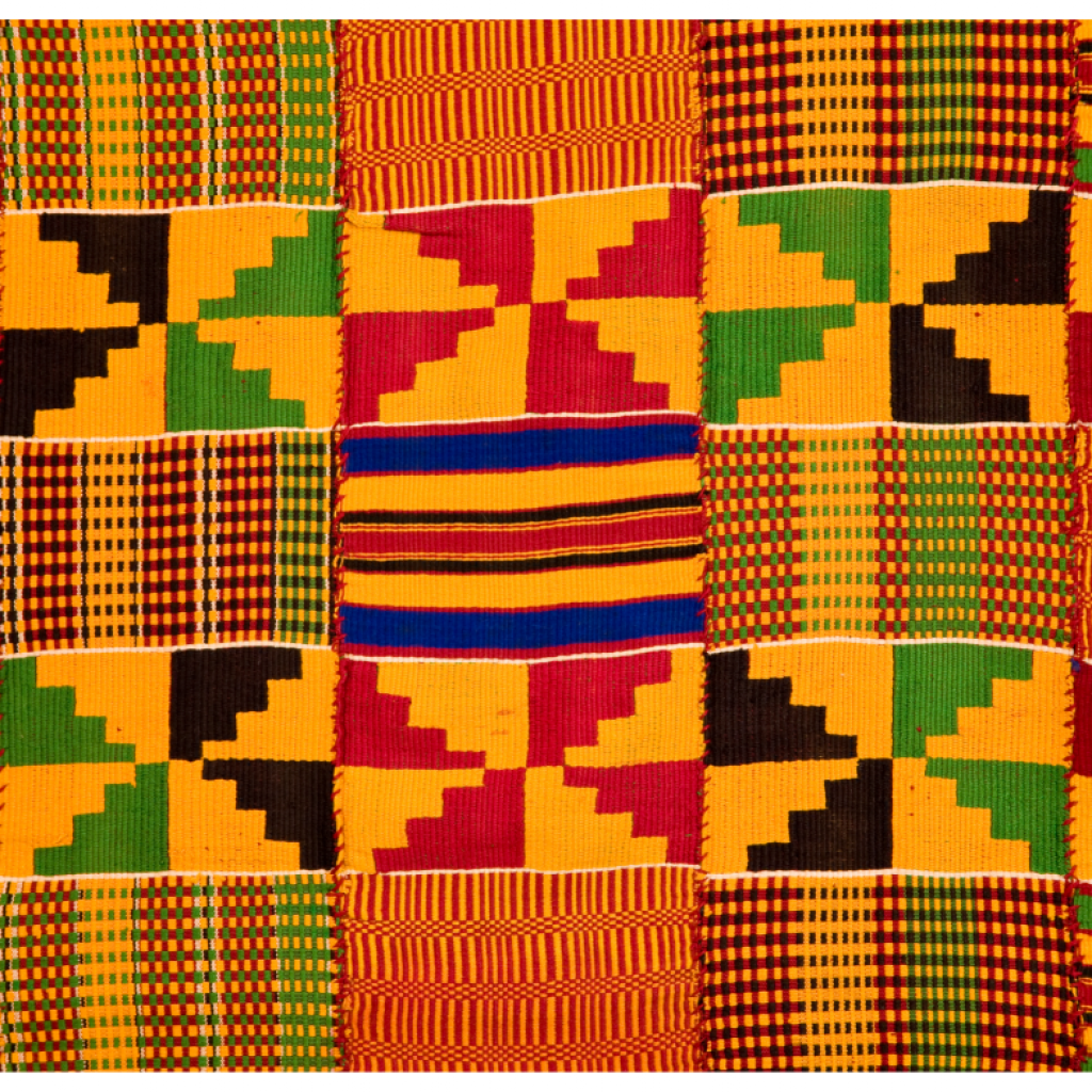 Ghana Traditional Kente Cloth (border detail)