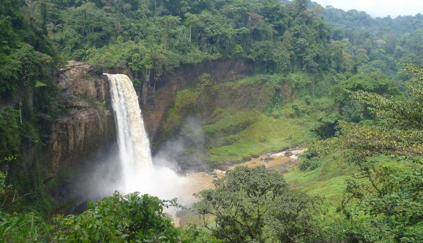 Cameroon - Bagyeli Pygmies waterfall