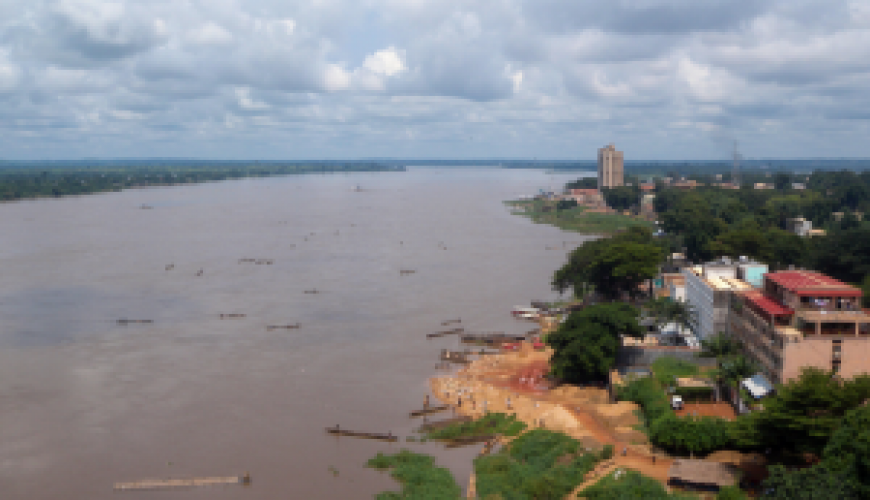 Bangui cityscape and the Oubangui River - Central African Republic